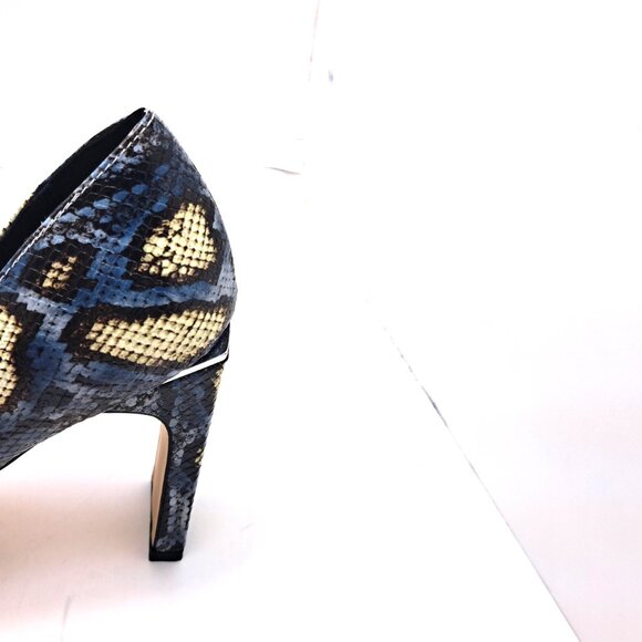 Gabrielle Union Metal Rand Heel Blue Shoes  -  Size 11 - Picture 11 of 13